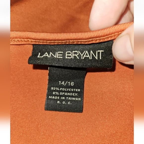 Lane Bryant Womans Orange Spaghetti Strap Tank Top Size 14/16 - Picture 9 of 9